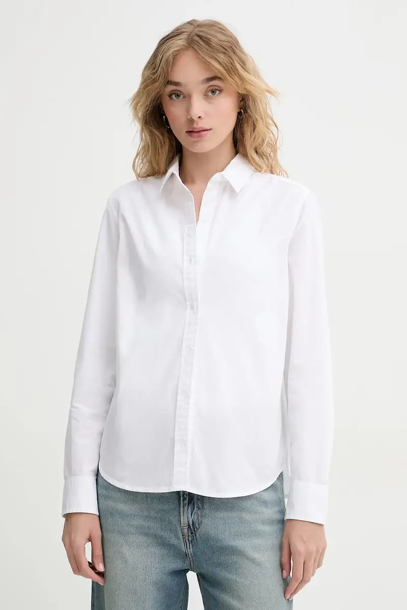 Levi's camicia in cotone THE CLASSIC BW SHIRT donna colore bianco 34574