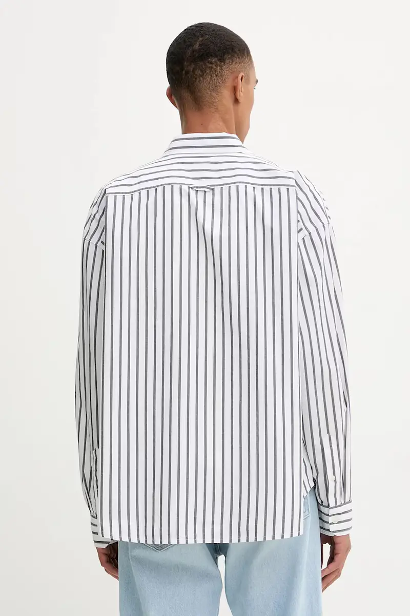 Levi's camicia in cotone uomo colore bianco 004GC miniatura 3