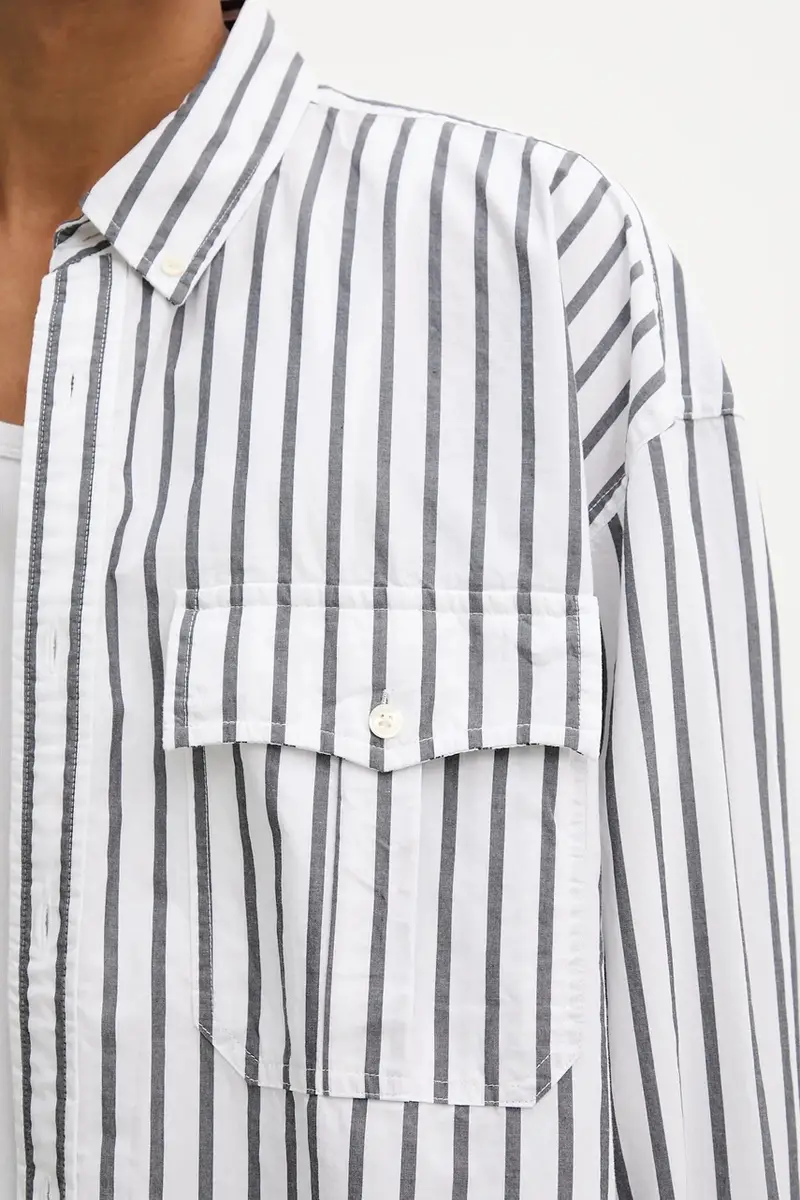 Levi's camicia in cotone uomo colore bianco 004GC miniatura 5