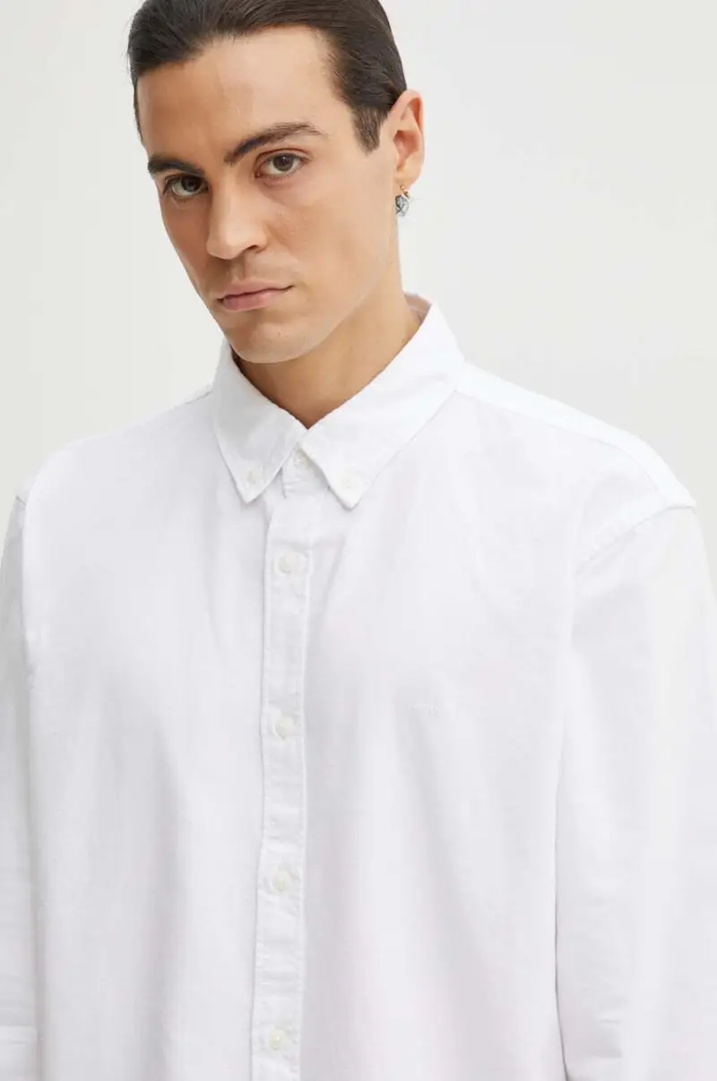 Levi's camicia in cotone uomo colore bianco miniatura 5