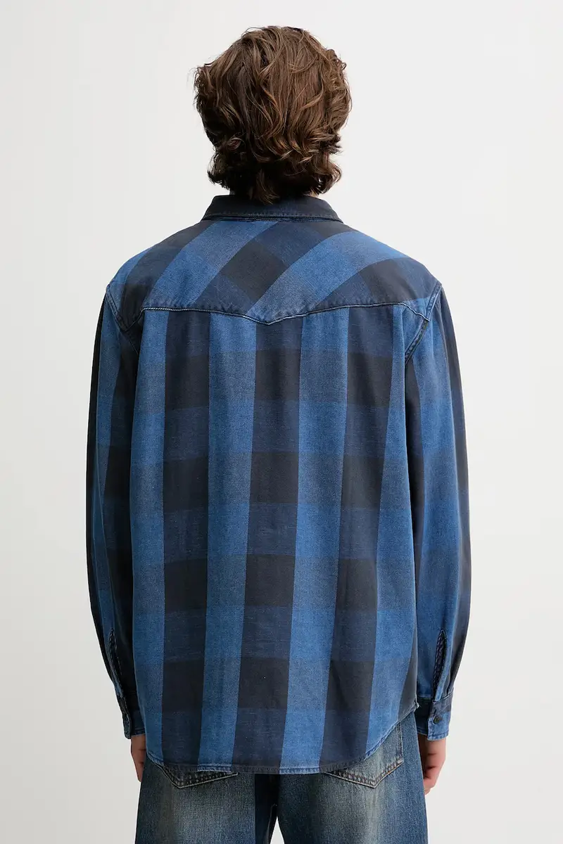 Levi's camicia in cotone uomo colore blu A1919 miniatura 3