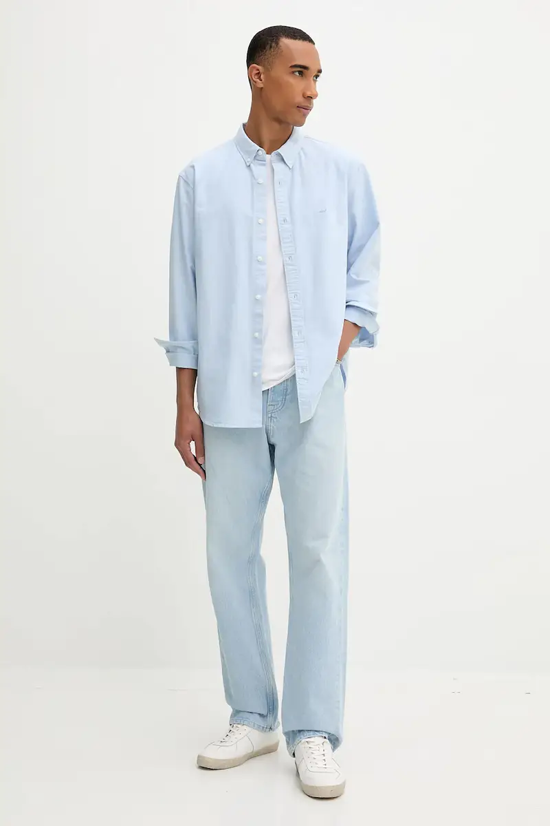Levi's camicia in cotone uomo colore blu A7210 miniatura 2