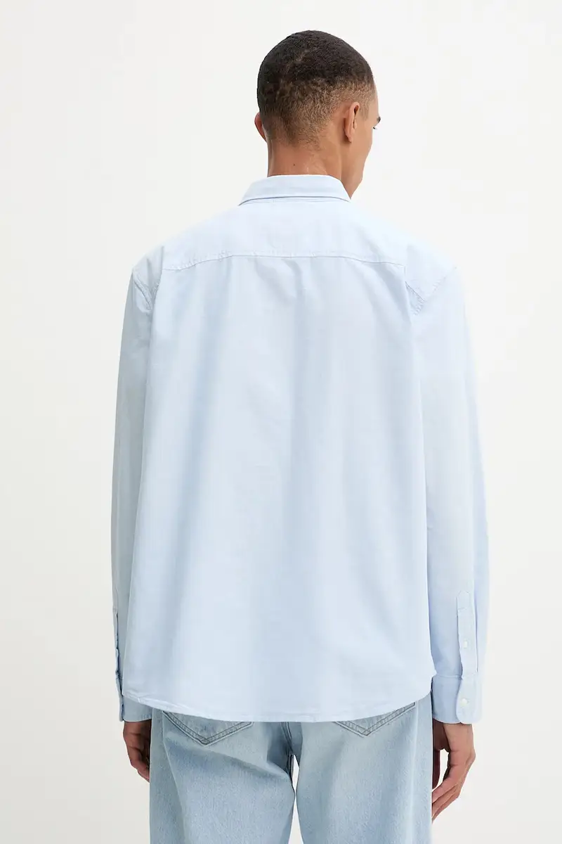 Levi's camicia in cotone uomo colore blu A7210 miniatura 3