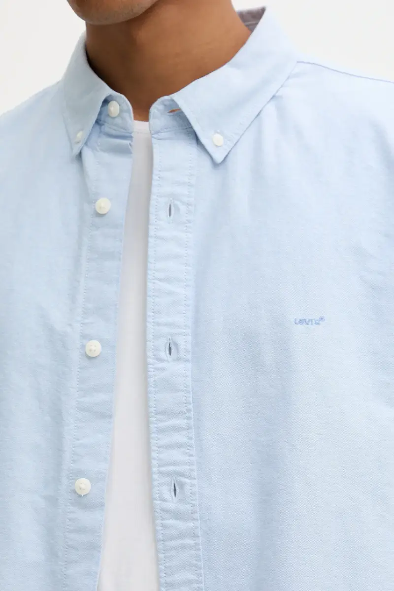 Levi's camicia in cotone uomo colore blu A7210 miniatura 5