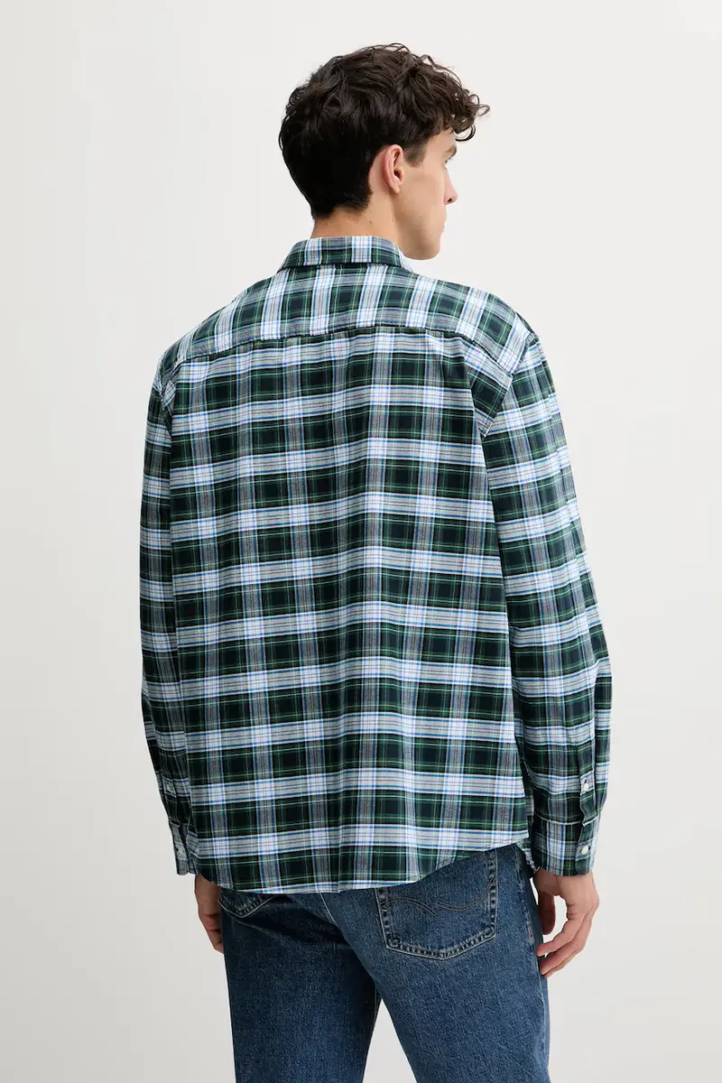 Levi's camicia in cotone uomo colore blu navy A7210 miniatura 3