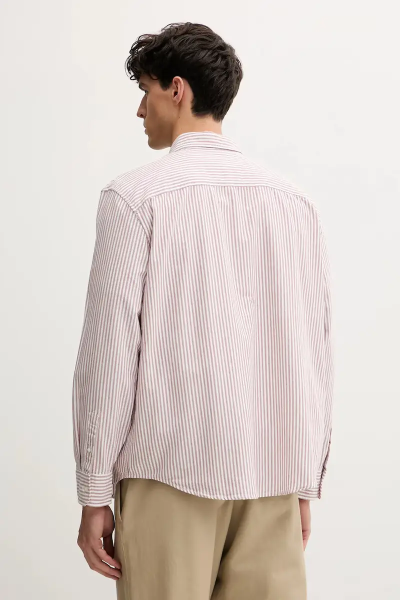 Levi's camicia in cotone uomo colore granata A7210 miniatura 3