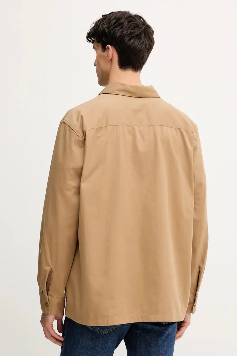 Levi's camicia in cotone uomo colore marrone 003O2 miniatura 3