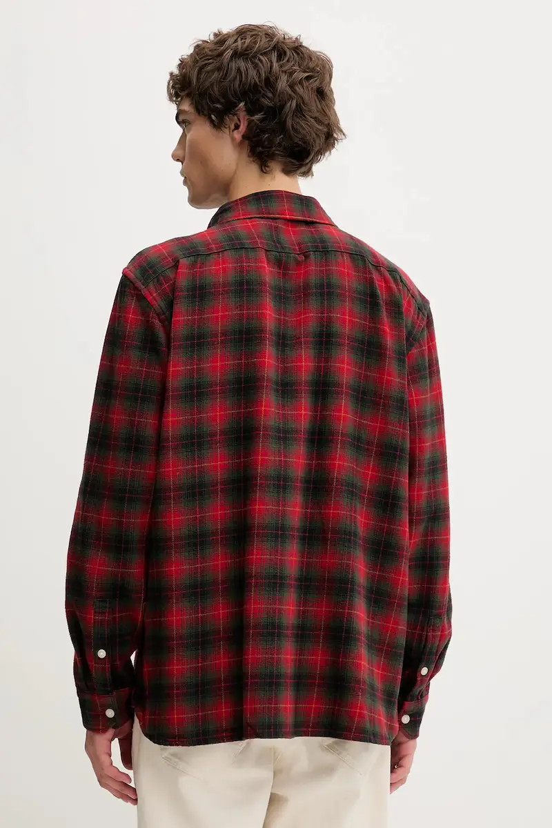 Levi's camicia in cotone uomo colore rosso 0 miniatura 3