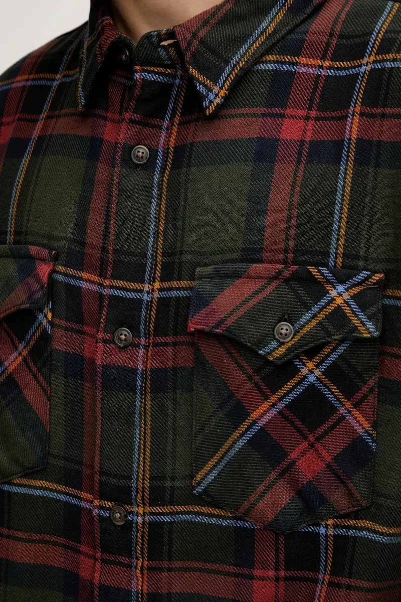 Levi's camicia in cotone uomo colore verde A1919 miniatura 5