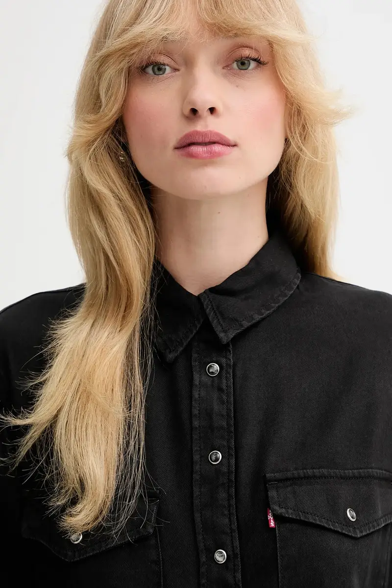 Levi's camicia Nero miniatura 4