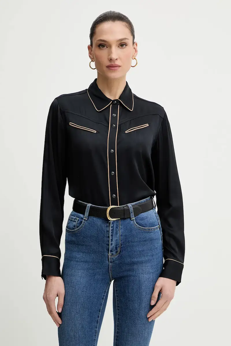 Levi's Maglia nera con dettagli in contrasto per donna