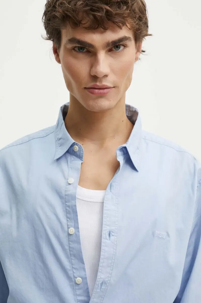 Levi's camicia uomo colore blu 86625-0039 miniatura 4