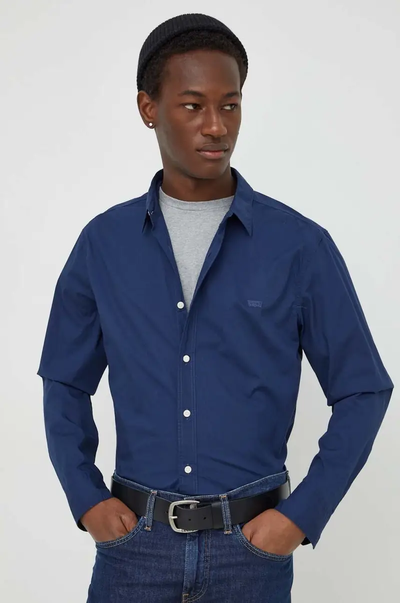 Levi's camicia uomo colore blu navy
