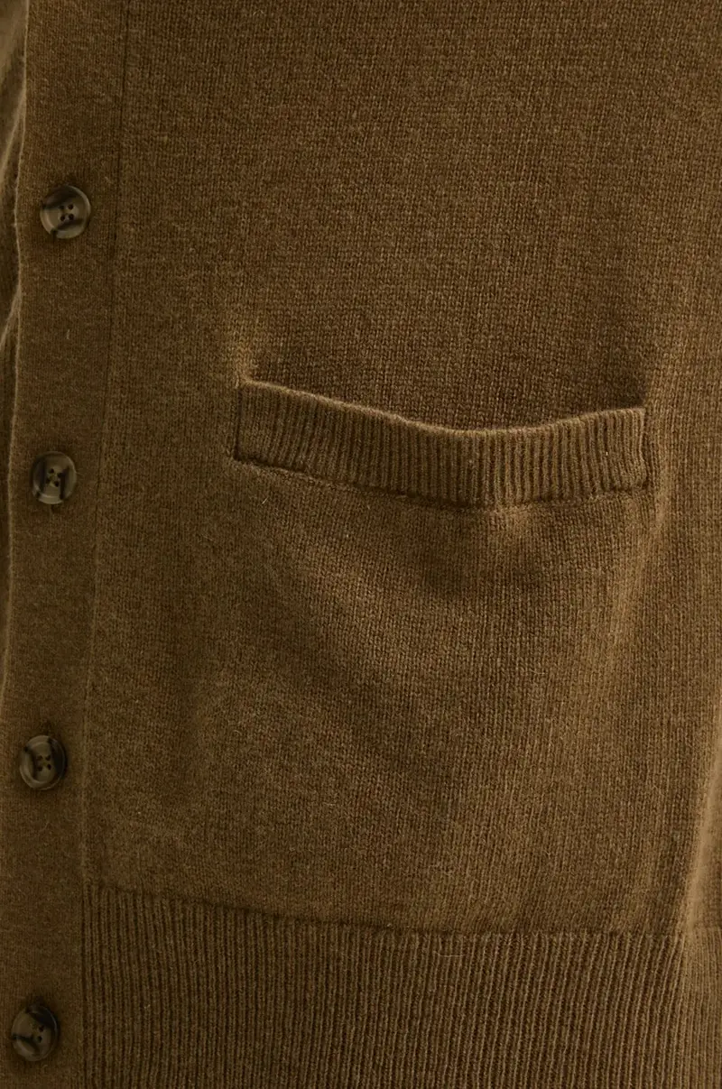 Levi's cardigan in lana colore marrone A8621 miniatura 5