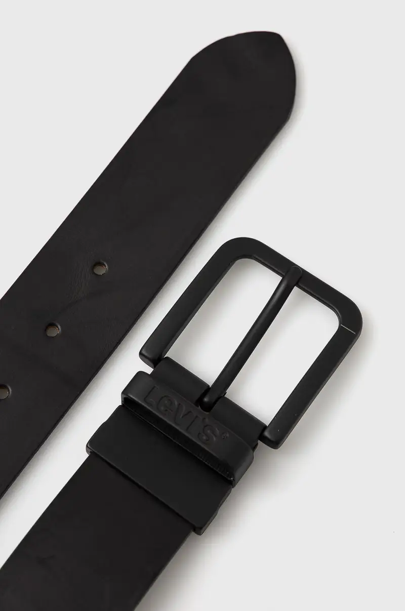 Levi's cintura in pelle bilaterale uomo Nero miniatura 2