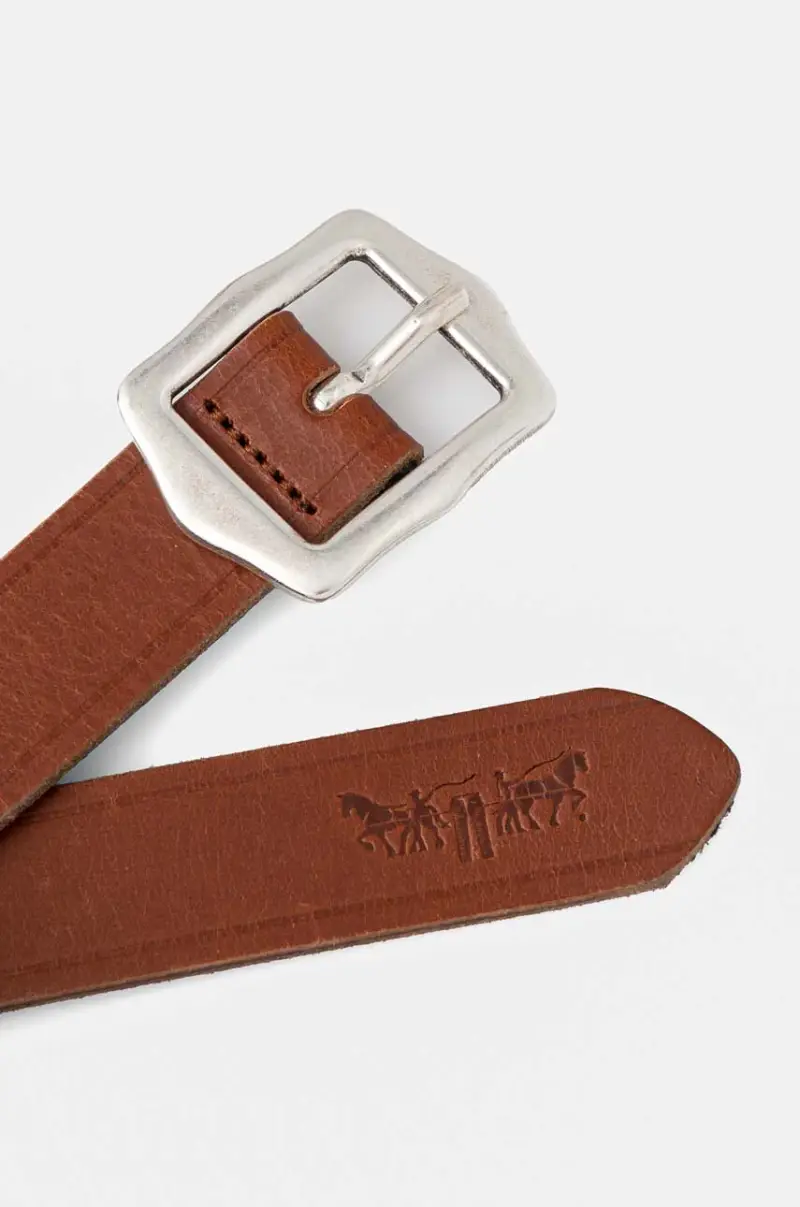 Levi's cintura in pelle donna colore marrone D7866-0002 miniatura 2