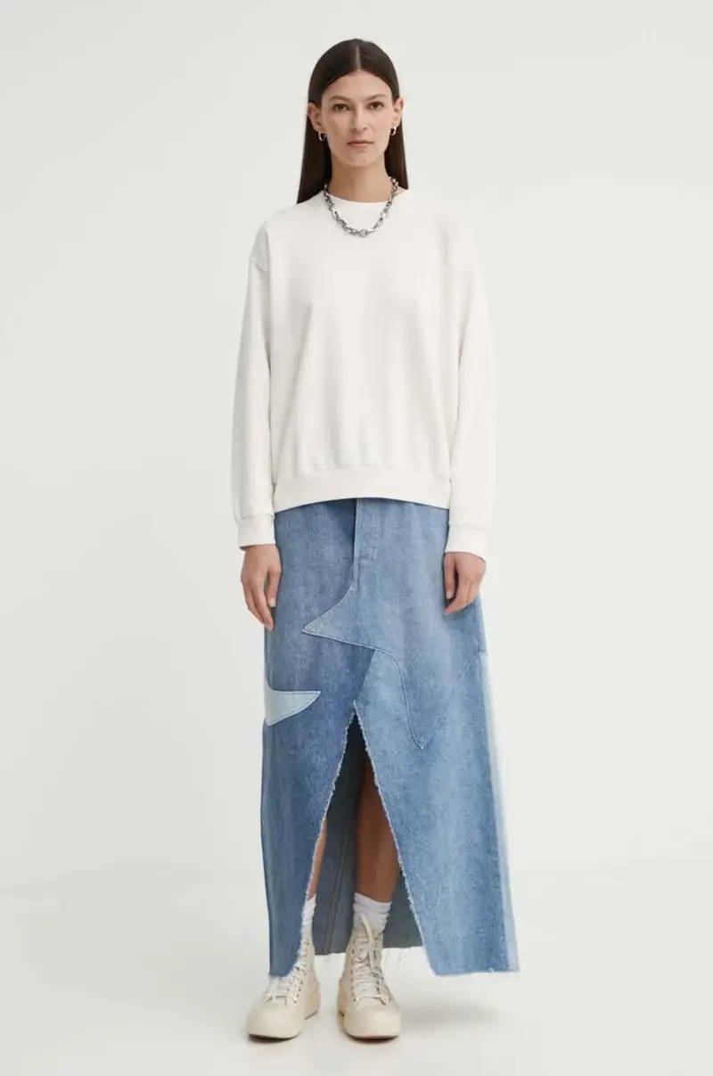 Levi's felpa donna colore beige A5942 miniatura 2