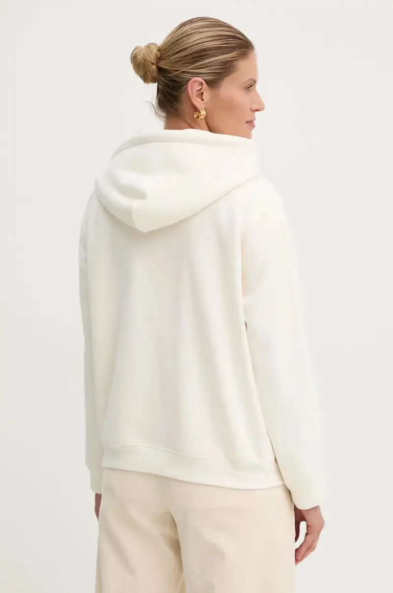 Levi's felpa donna colore beige con cappuccio con applicazione A8801 miniatura 3