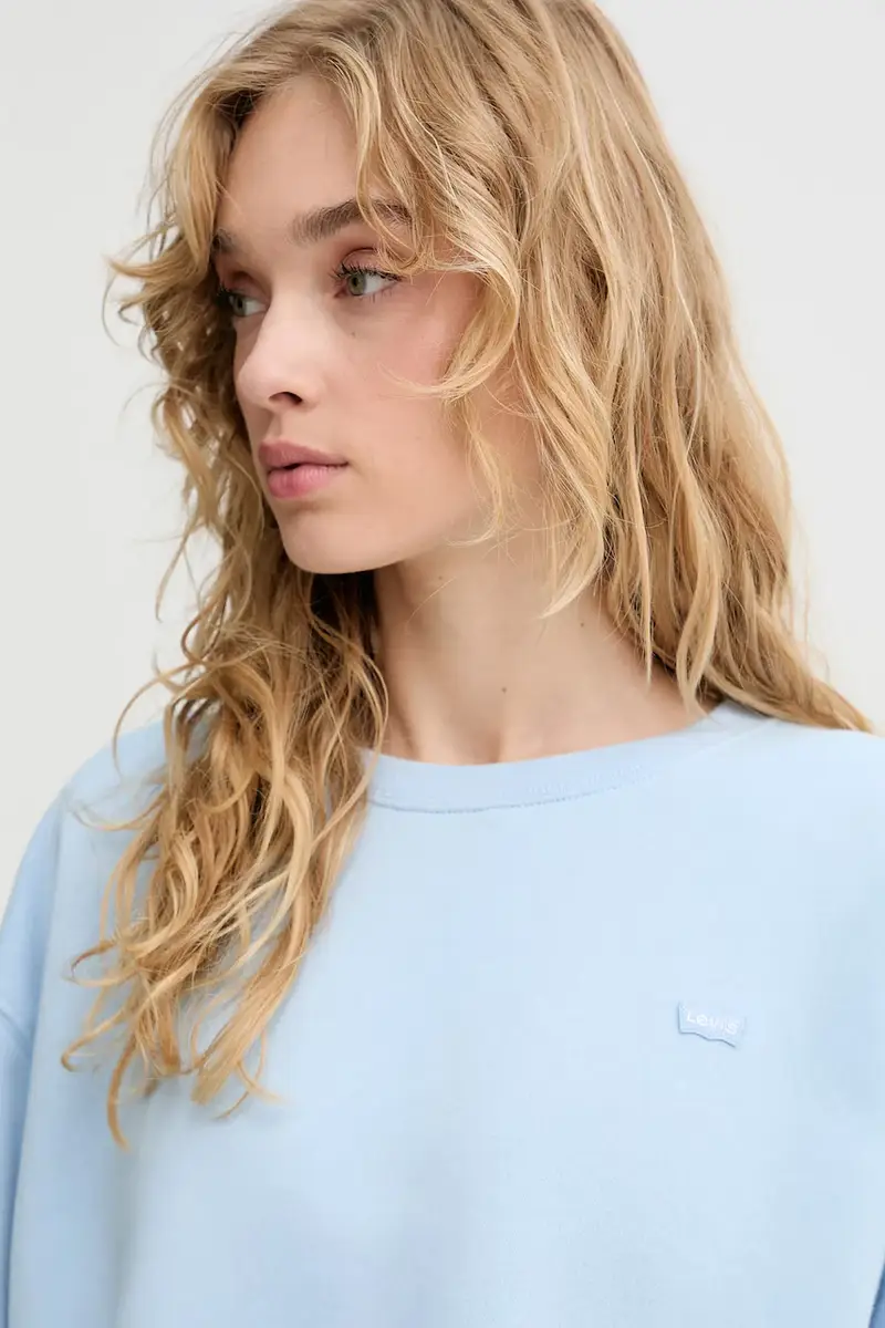 Levi's felpa donna colore blu 002AJ miniatura 4