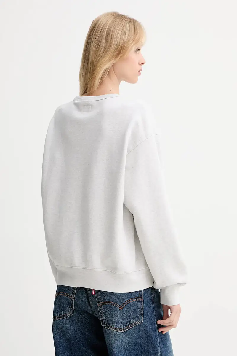 Levi's felpa donna colore grigio A7288 miniatura 3