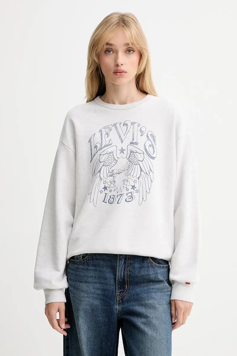 Levi's felpa donna colore grigio A7288