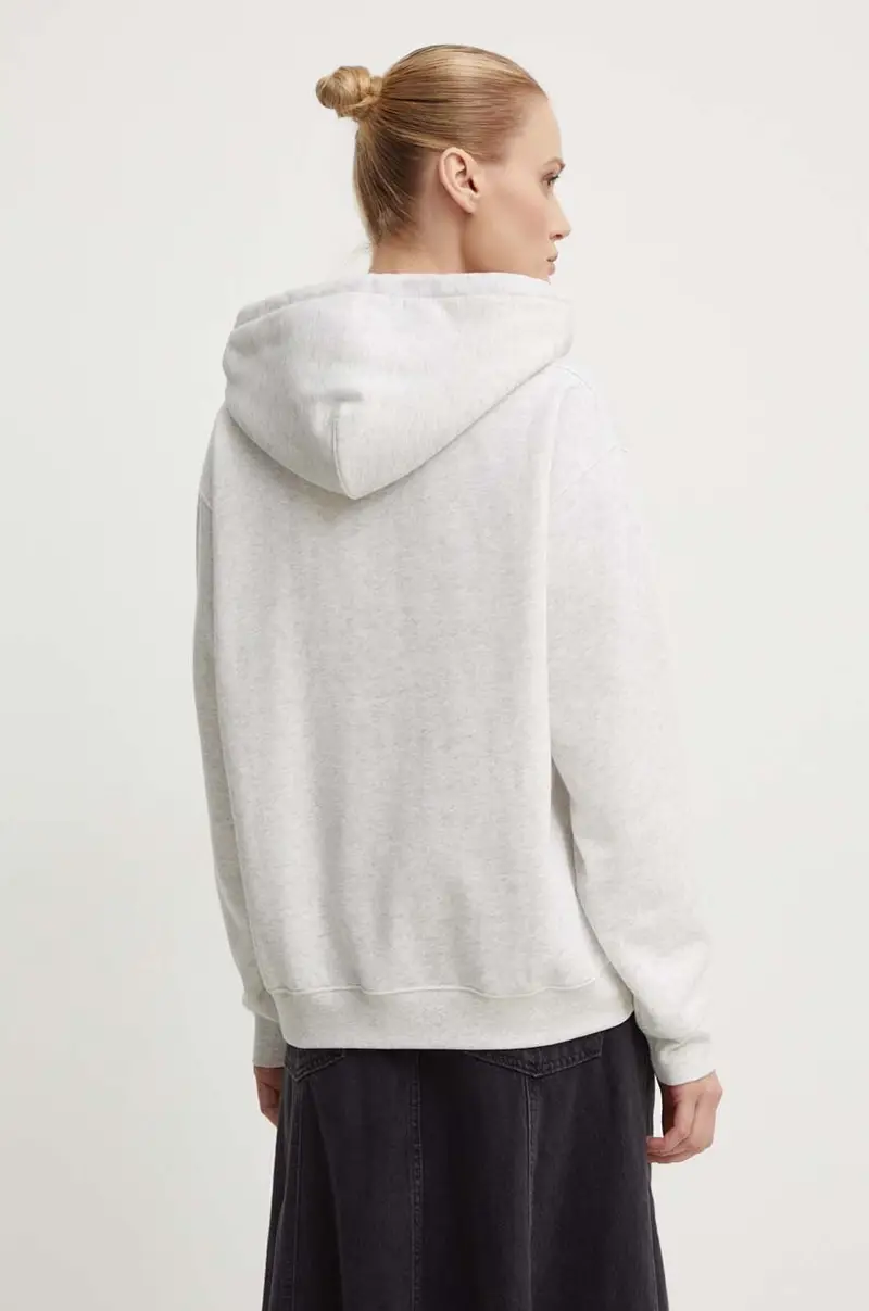 Levi's felpa donna colore grigio con cappuccio A5943 miniatura 3