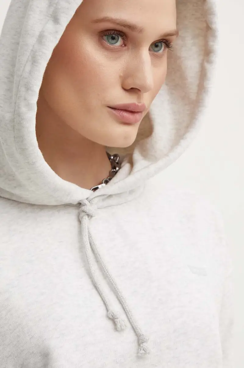 Levi's felpa donna colore grigio con cappuccio A5943 miniatura 4