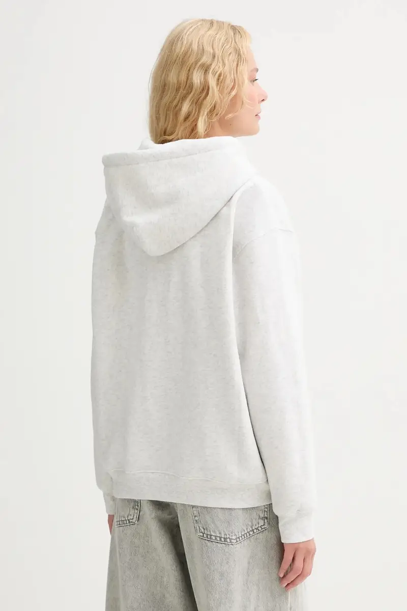 Levi's felpa donna colore grigio con cappuccio A8801 miniatura 3