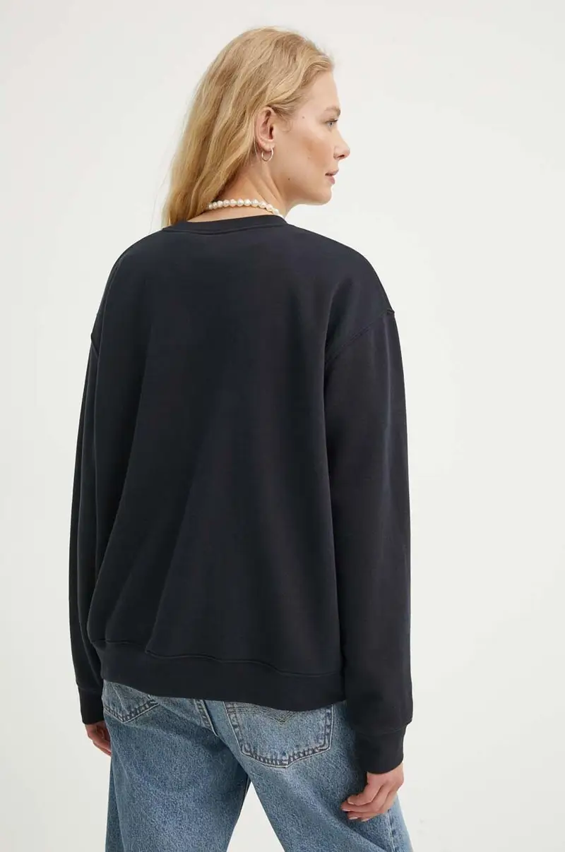 Levi's felpa donna colore nero A5942 miniatura 3