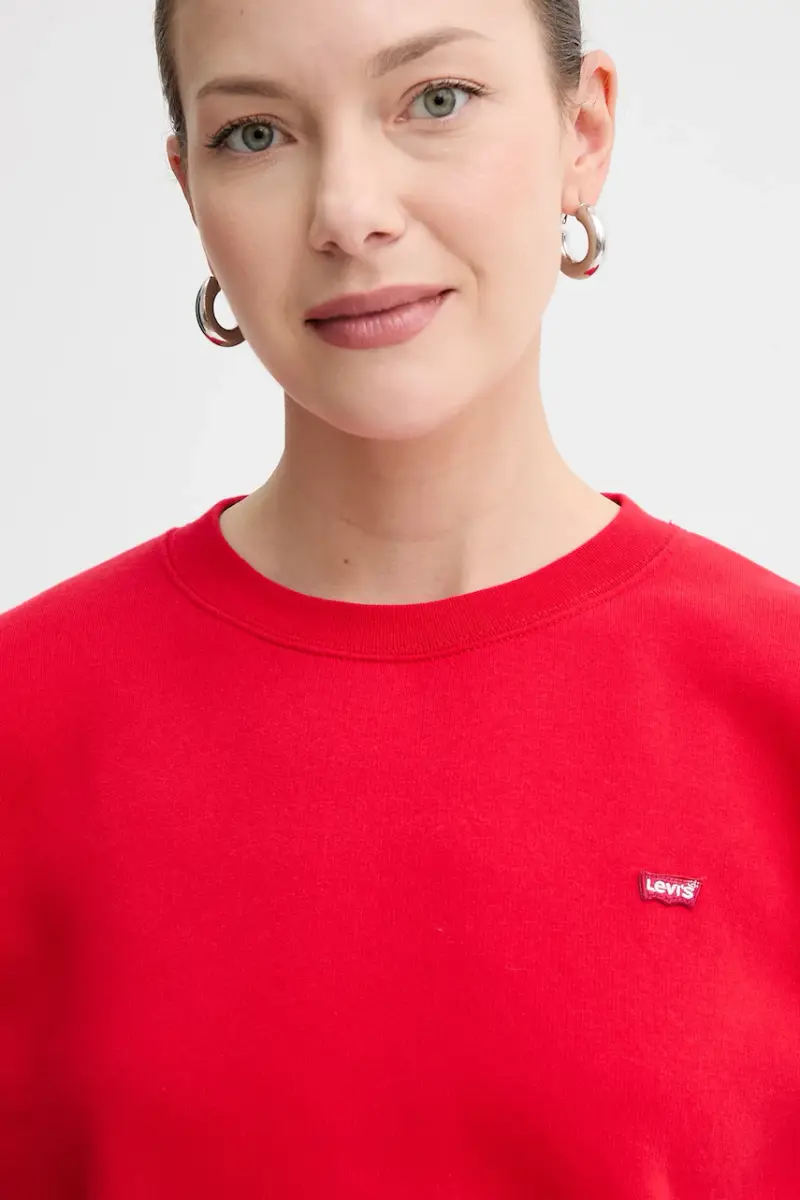 Levi's felpa donna colore rosso 002AJ miniatura 4