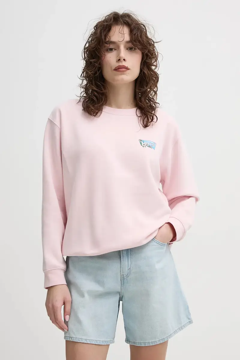 Levi's felpa donna colore violetto A8800 Rosa