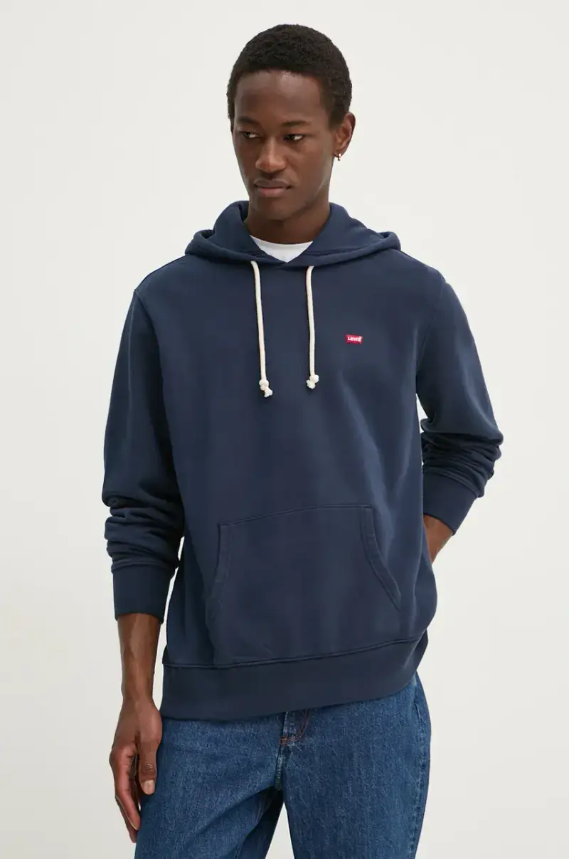 Levi's felpa in cotone Blu navy