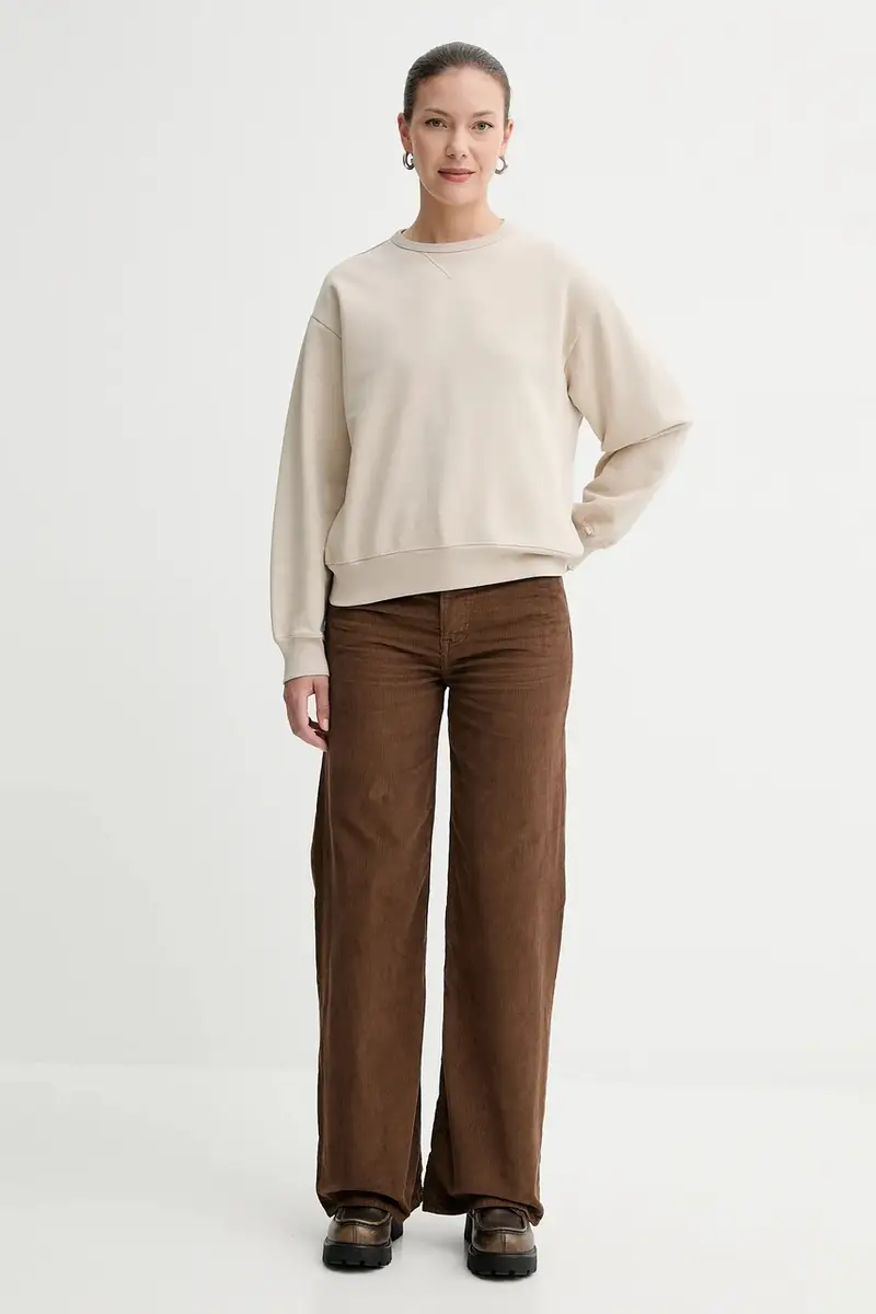 Levi's felpa in cotone donna colore beige A8789 miniatura 2