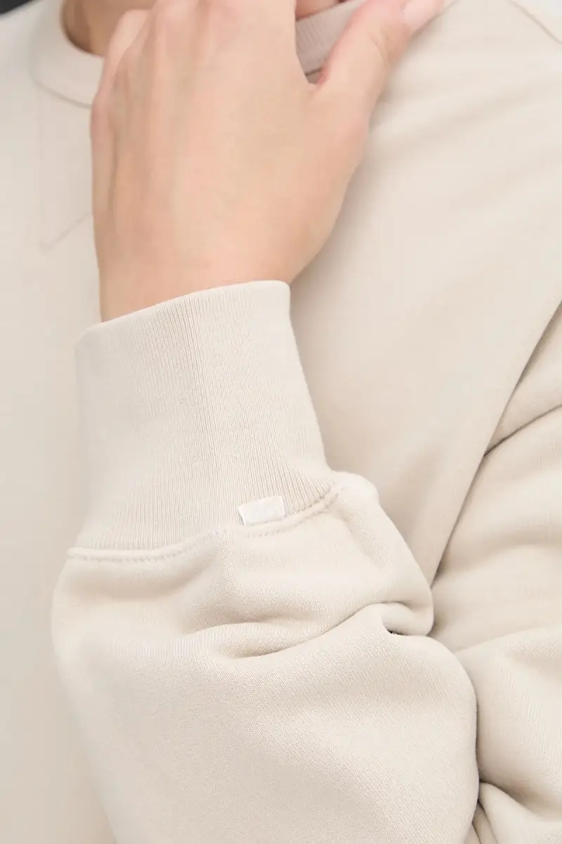 Levi's felpa in cotone donna colore beige A8789 miniatura 5