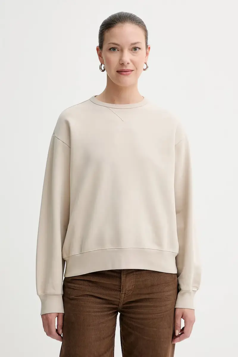 Levi's felpa in cotone donna colore beige A8789