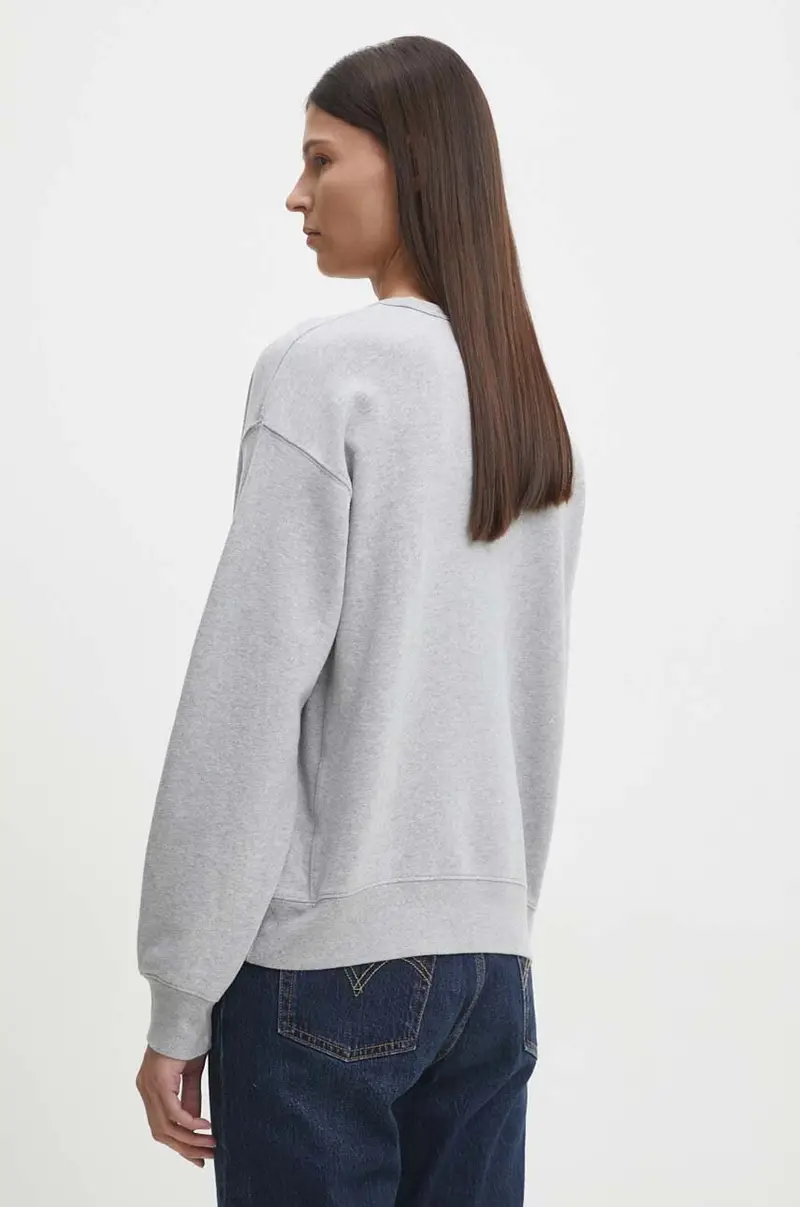 Levi's felpa in cotone donna colore grigio A8789 miniatura 3