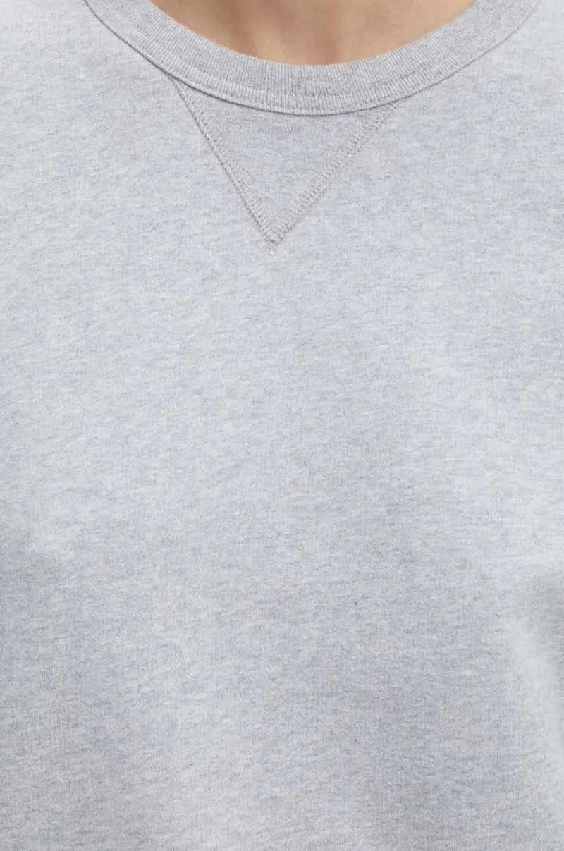 Levi's felpa in cotone donna colore grigio A8789 miniatura 5