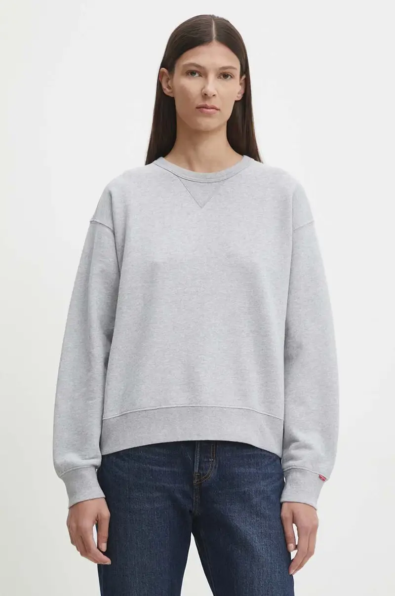 Levi's felpa in cotone donna colore grigio A8789