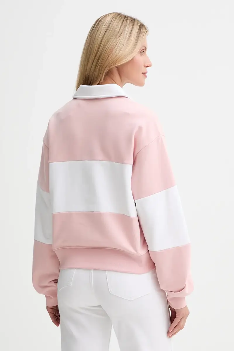 Levi's felpa in cotone donna colore rosa 003QM miniatura 3