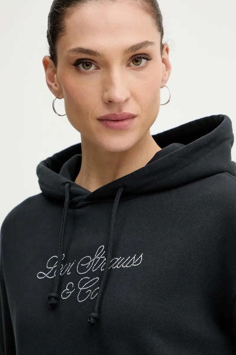 Levi's felpa in cotone Grigio miniatura 4