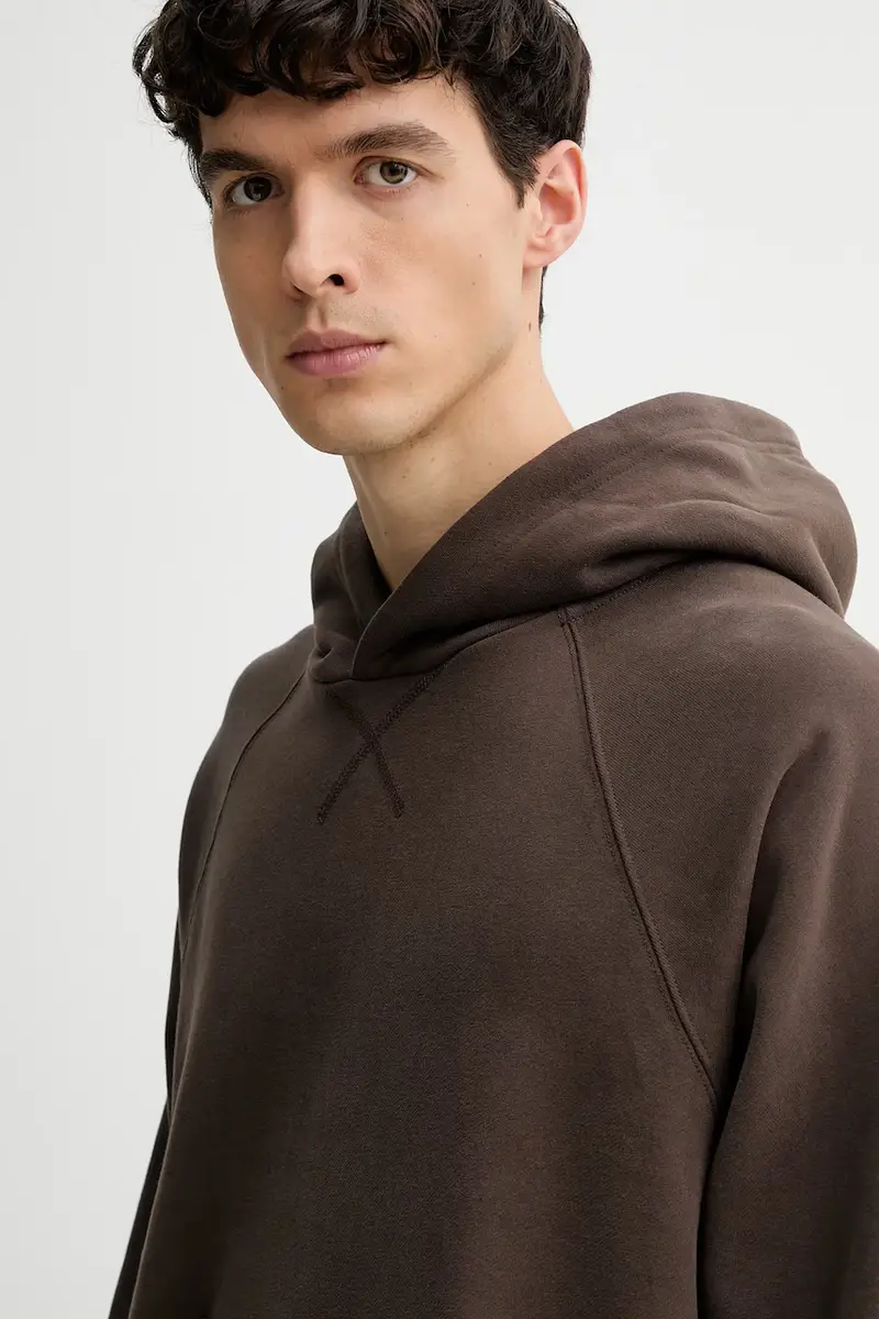 Levi's felpa in cotone Marrone miniatura 4