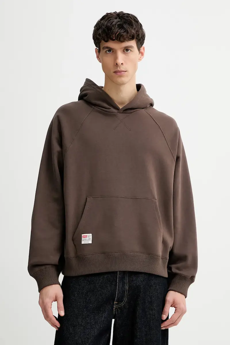 Levi's felpa in cotone Marrone