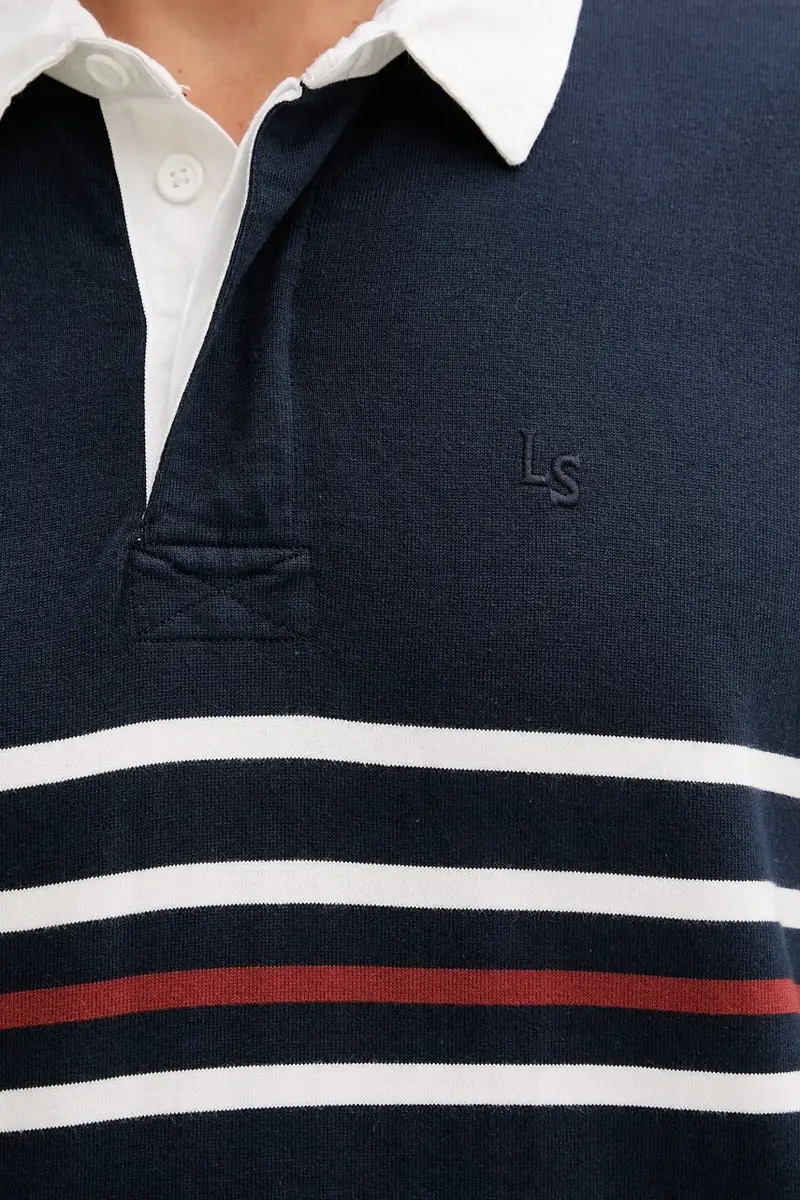 Levi's felpa in cotone uomo colore blu navy A4845 miniatura 5