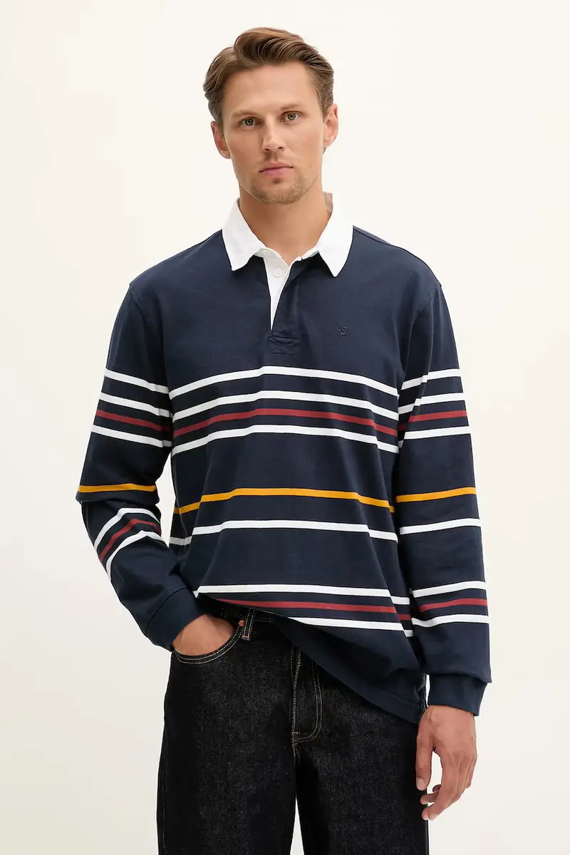 Levi's felpa in cotone uomo colore blu navy A4845