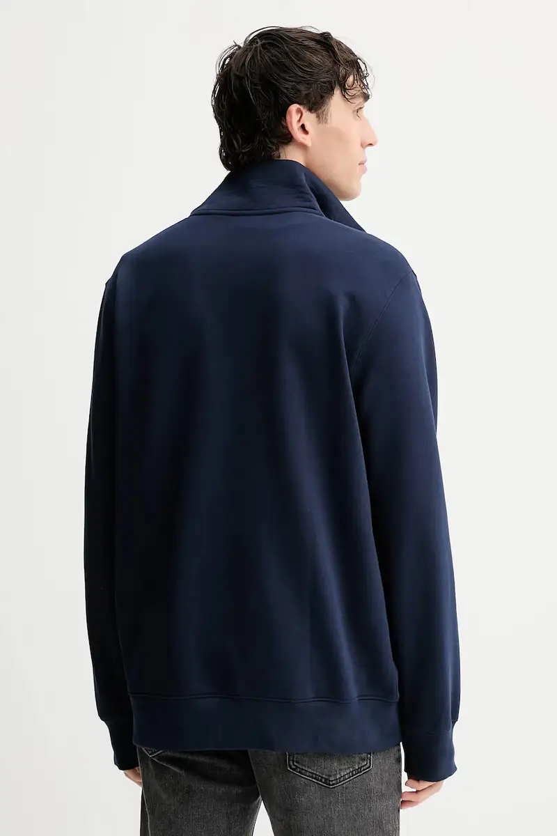 Levi's felpa in cotone uomo colore blu navy A8606 miniatura 3