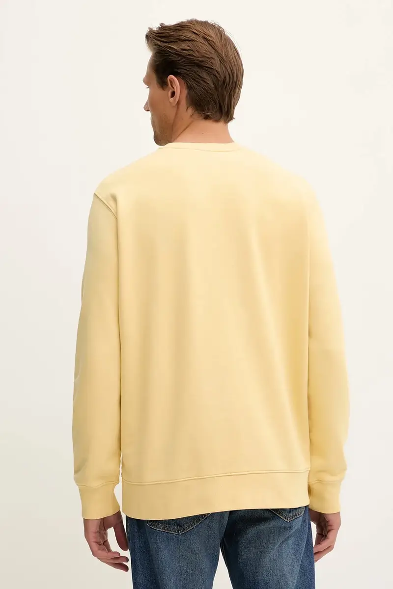 Levi's felpa in cotone uomo colore giallo 35909 miniatura 3