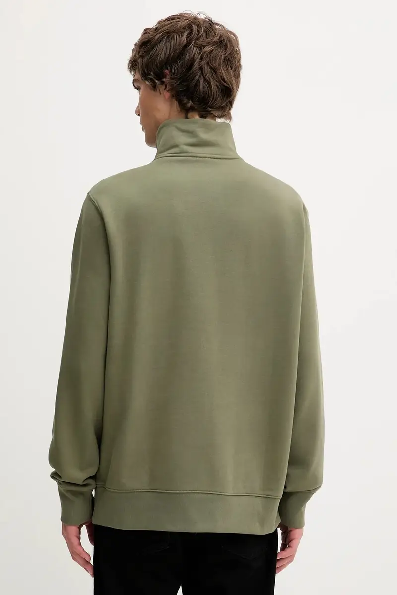 Levi's felpa in cotone uomo colore verde A8606 0006 miniatura 3