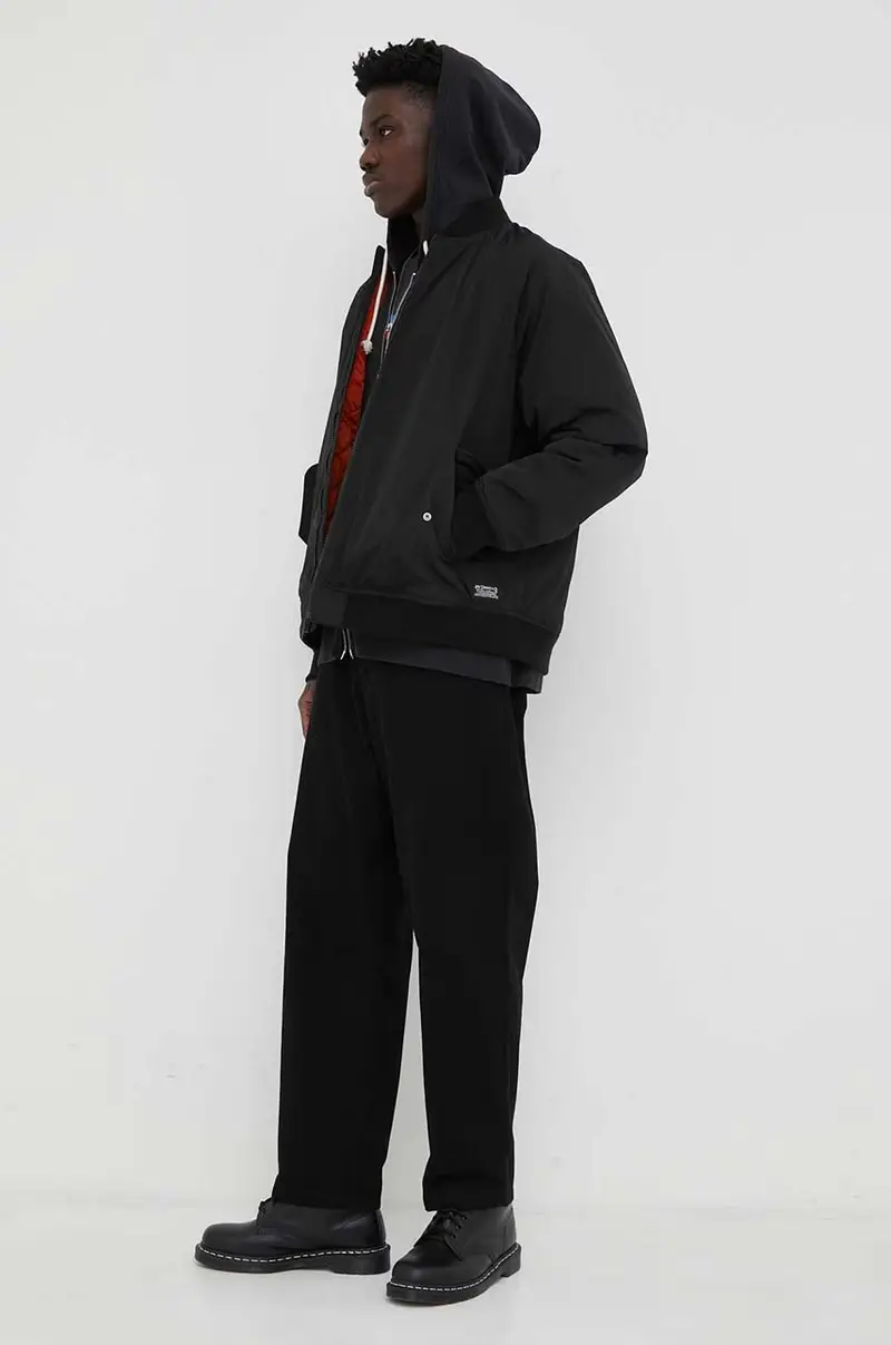 Levi's felpa in cotone uomo con cappuccio Nero miniatura 2