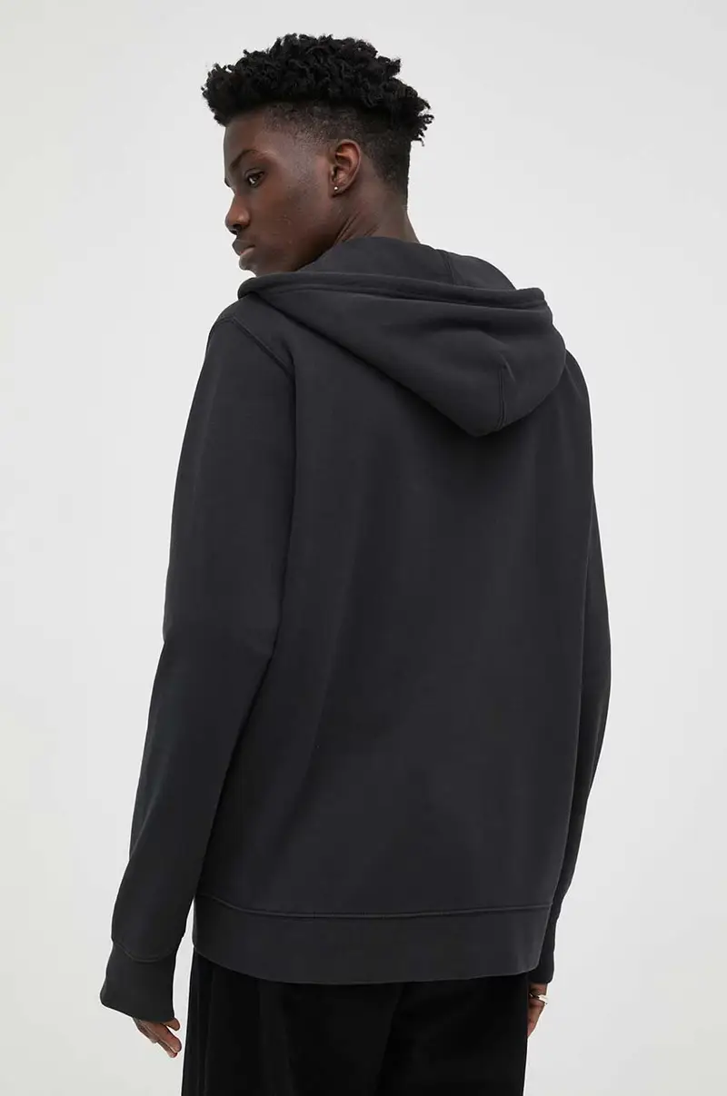 Levi's felpa in cotone uomo con cappuccio Nero miniatura 3