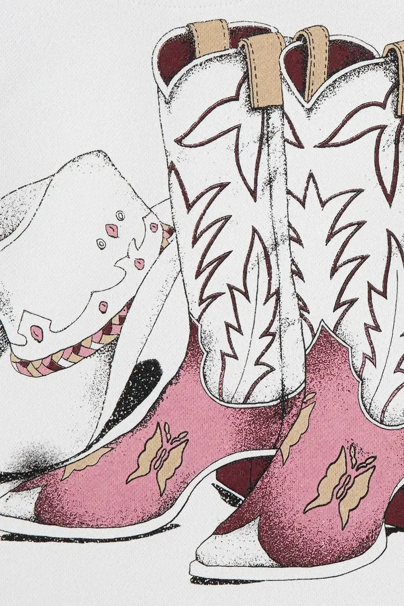 Levi's felpa per bambini MEET AND GREET WESTERN HOO colore beige con cappuccio 4EN658 miniatura 3